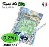 KYOU - Sac de 4000 billes KPB Bio Dégradables 0.25g blanches (1 kg)